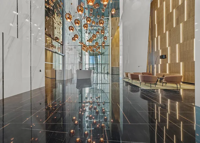 アパート X34th Floor - Touch The Clouds In The Tallest Building In Eurovea ブラチスラヴァ